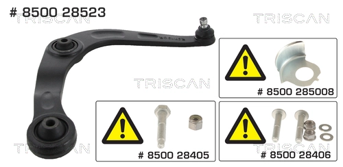 Поперечный рычаг передн. Прав *TRISCAN* PEUGEOT 206, 206+ |--->850028523 / Si-53072 / Si-53175