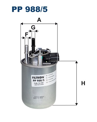 Фильтр Топливный FILTRON |--> Filtron - PP988/5
