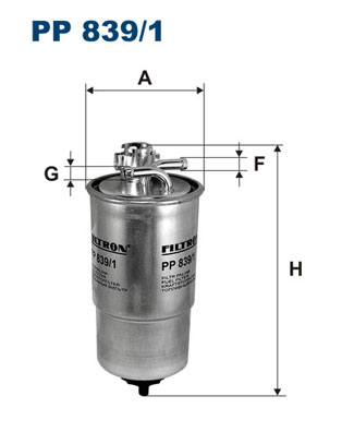 Фильтр Топливный FILTRON \\\ filtron - PP839/1