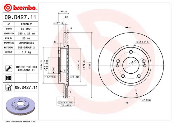 BV 8001