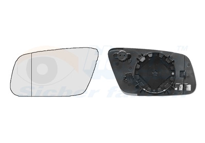 Зеркальное стекло, наружное зеркало (L) *HAGUS* AUDI A3 | 0317837 / 6102-02-1291797P / 00151063