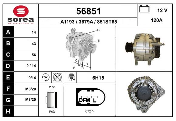 56851