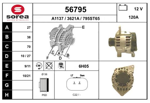 56795