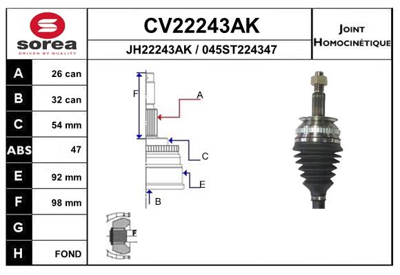 CV22243AK