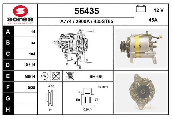 56435