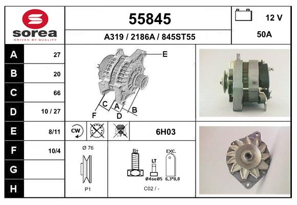 55845