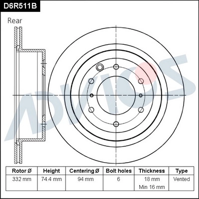 D6R511B