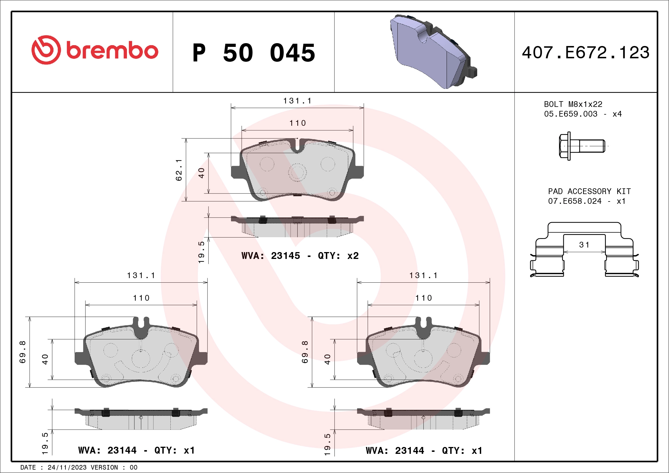 P 50 045X
