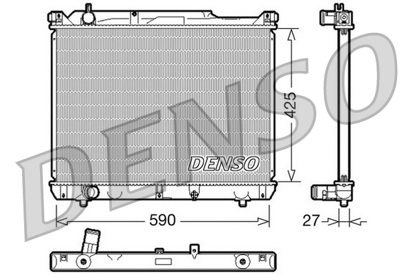 Радиатор, охлаждение двигателя *DENSO* SUZUKI GRAND |--->DRM47019 / NRF->53916 / NIS->64196A