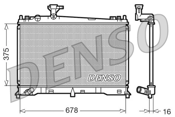 Радиатор, охлаждение двигателя *DENSO* MAZDA 6 |--->DRM44010 / NRF->53411 / D73010TT / NIS->62462A