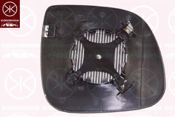 Зеркальное стекло, наружное зеркало Прав *KLOKKER* VW TRANSPORTER T5 | 95681066 / 6102-01-039368P